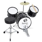 071-mu-70001-bk Onebigoutlet Black Drum Set Piece Junior Complete Child 846183163008