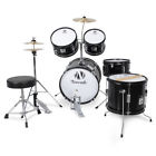 071-mu-70004-bk Onebigoutlet New Black Drum Set Piece Junior Complete 846183162988
