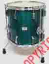 1414 Force Custom Sonor Hard To Find 90s 14 Floor Tom Drum Emerald Green Free Ship