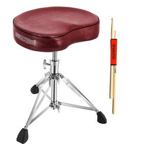 5 Core 810144134765 Drum Throne Thick Padded Comfortable Guitar Stool With Memory Foam Hea