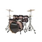 Lcb22rxbf 5-piece Shell Set High Power Black Element Ludwig Fade Drum Gloss