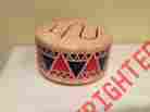 64041 Plan Toys Solid Wood Drum 6 Inch Diameter Euc