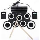 653472956803 Electronic Drum Set For Kids Rechargable Portable Roll