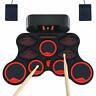 655160886201 Jees Electronic Drum Set Roll Up For Kids