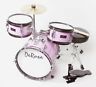 760459213412 De Rosa Childrens Drum Set With Chair Pink