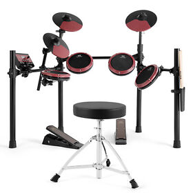 U6010200 8 Pcs Mesh Electronic Drum Kit Electric Set Pads Pedal Stick Stool Usb Midi