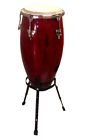 813121012285 Unbranded Conga Drum Stand Red Wine Percussion New
