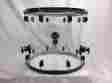 A2c18x16c-b Acrylic Crush Drums 18 Floor Tom Seamless Shell Black Hardware New