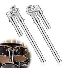 Afcabakila 5325erca7742 2 Pcs Tom Drum Brackets Mount Holder Arm Adjustable Metal Stand Ho