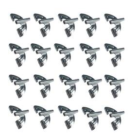 Aias Bdc-2 Bass Drum Claws Vintage Chrome Claw Hooks 20 Pack Kick Hoops