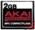 Ak-2gb-cf Akai 2gb Cf Card Mpc 500 1000 2500 5000 Compactflash Memory Samples Collection 729440963408