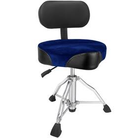 Aklot 746626530315 Akolt Saddle Drum Throne With Backrest Heavy Duty Seat Hydraulic