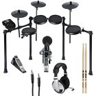 Ale-nitro-mk-1 Alesis Nitro Mesh Drum Kit With Sticks Headphones And Auxiliary