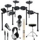 Ale-nitro-mk-2 Alesis Nitro Mesh Drum Kit Throne Sticks Headphones Auxiliary Cable