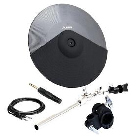 Alesis 16inch 3-zone Cymbal Pad Bundle With Support Arm Clamp Cable Dummy Plug
