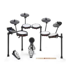 Alesis 196271179351 Nitro Max Kit Electronic Drum Set With Quiet Mesh Pads And Drumsticks