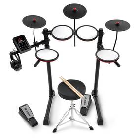 Alesis 694318026861 Turbo Max Electric Drum Set With Quiet 8 Inch Mesh Pads Lessons Bluetooth And A