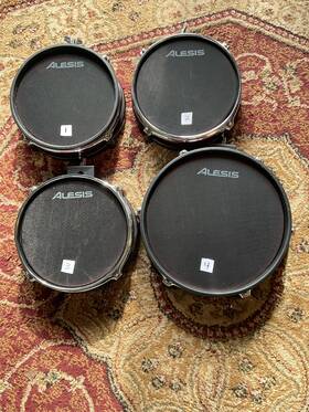 Alesis 712198227960 8 Inch Dual-zone Mesh Drum Pad For Crimson Ii Electronic Kit Trigger Set Of 4