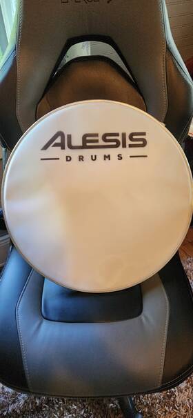 Alesis 712198230083 White 20 Inch Kick Drum Mesh Head For Strike Pro Special Edition Kit Front