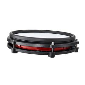 Alesis 728434956068 10 Inch Red Dual-zone Snare Drum Pad With White Mesh Head For Nitro Max Kit