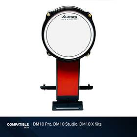 Dm10 Alesis 728434957782 Red 8 Inch Mesh Bass Kick Drum Pad For Pro Studio X Kits