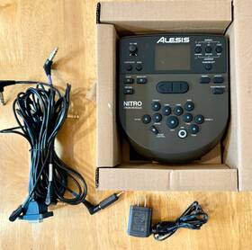 Alesis 743878024579 Nitro Drum Module Kick Dead-read Des Wcable Snake/power Adapter-machine