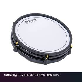 Alesis 780518474899 12 Inch Dual-zone White/red Mesh Drum Pad For Dm10 X Strata Pri