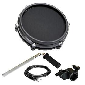 Alesis 8inch Dual Zone Mesh Drum Pad Bundle With L-rod Clamp 1/4inch Trs Cable