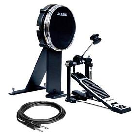 Alesis 8inch Mesh Kick Pad Bundle With Pedal 1/4inch Cable