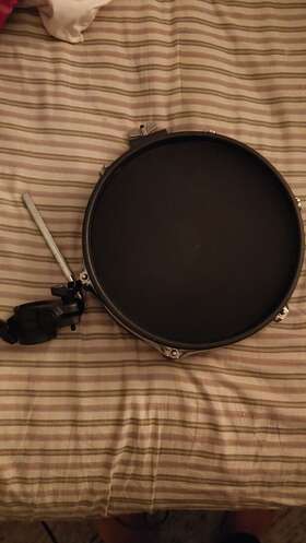 Cale298-1 Alesis 10 Inch Dual Zone Snare Drum Pad For Surge Mesh Kit With Knob Clamp