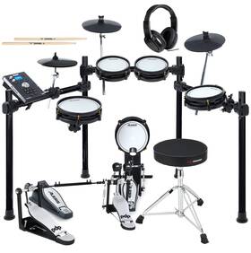Cmdmeshsebun3 Alesis Command Mesh Special Edition Double Bass Pedal Essentials Bundle