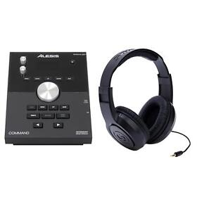 Sr350 Alesis Command Mesh Kit Drum Module Bundle With Samson Headphone