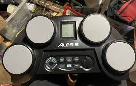 Compact4 Alesis Compactkit 4 Portable Tabletop Electronic Drum Kit With Power Supply