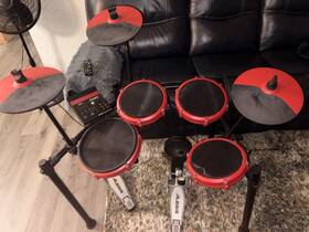 Alesis Ldh1 Nitro Max Electronic Drum Kit Bluetooth Module Pedals 8-piece