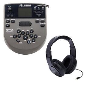 Sr350 Alesis Nitro Drum Module Bundle With Samson Headphones