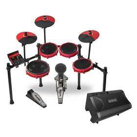 Nitromaxda2108r Alesis Nitro Max 8-piece Electronic Drum Set With Bluetooth/sounds/drum Amp Red