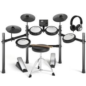 Aodsk 974012220487 Electric Drum Set With Quiet Mesh Pads Electronic For Beginner Usb Midi