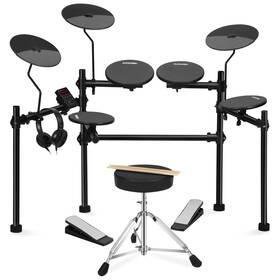 Aed-403t Aodsk Electric Drum Set With 4 Quiet Pads Portable And Solid For Begi