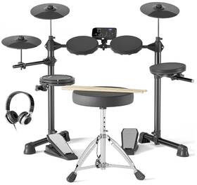 Uaed-500 Aodsk Electric Drum Set Adult Beginner 225 Sounds Usb Midi Silent Mesh