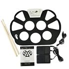 Artempo Portable Electronic Roll Up Drum Pad Kit Silicon Foldable With Sticks 712265460856