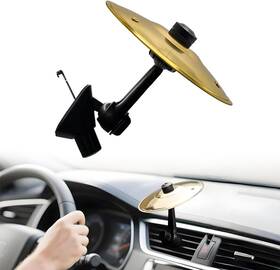 Cymbal-6689car Asonq52 Car Cymbal Air Vent Mini Drum Crash For Gold