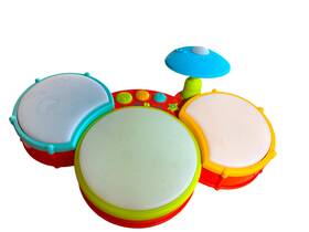 B. Toys Little Beats Toy Drum Set- Mint Gently Used 598481872091 B. Set- Working With Batteries 14z