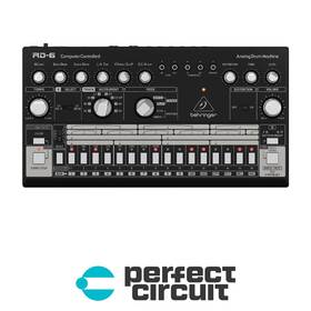 0704-aaf Behringer Rd-6-bk Black Analog Drum Machine - New Perfect Circuit