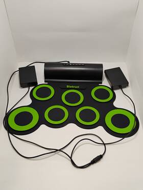 Bietrun 445050240229 New Electronic Drum Set Practice Pad Mini Kit With Built-in Speakers