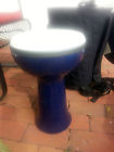 Blue 10 " Case Bn Doumbck Ceramic Drum Egypt