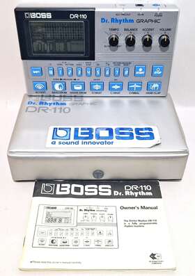 Dr-110 Boss 571461207421 Dr Rhythm Digital Programmable Machine Graphic Tested With Box Manual