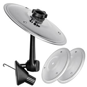 Brightworld Qcb-01 Car Symbol Drum Air Vent 2 Pcs Mini Crash 5.52 Inch Silver