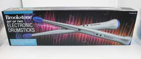 Brookstone 638688703700 Set Of Two Electronic Drumsticks For Adults Open Box Tested-works