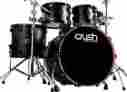 C2a548-201 Chameleon Crush Drums Ash 5 Pc Drum Kit Trans Satin Black Finish 201 Rare