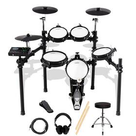 Coolmusic 782931626299 Dd8 Electric Drum Set Electronic Kit With Mesh Head 8 Piece T